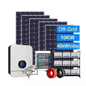 Système d'énergie solaire hors réseau de 10 kW alimenté par l'énergie solaire, kit de panneaux photovoltaïques, installation facile, ensemble complet - Product Image 1