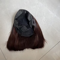 Promotion Perruques de cheveux vietnamiens 12A, Perruques Bob ultra-lisses, 10 pouces, Noir naturel, 100% cheveux humains, Vente en gros directe usine