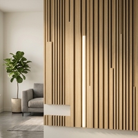 Panneau acoustique en bois lamellé, feutre polyester PET, panneau absorbant le son, décoration intérieure, panneau insonorisant pour mur et plafond