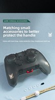 Coque de protection transparente pour manette avec port de charge pour Nintendo Switch Pro / PS5 / PS4 / XBOX