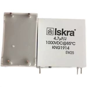 Brand New Italian Brand 1914 ISKra KNG1914 Film <b>Capacitor</b> 4.7uf 1000v Crossover Coupling with Thick Copper Leads - Product Image 1