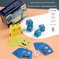 Jouet éducatif interactif enfants pour Cube bloc de construction Puzzle jeu de table à deux joueurs pour la famille Cubes magiques
