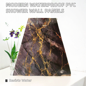 Paneles de Pared para Ducha de PVC Ecológicos, Resistentes al Fuego, Impermeables y a la Humedad, NUEVO Diseño Tradicional, Garantía de 5 Años para Uso Comercial - Product Image 1