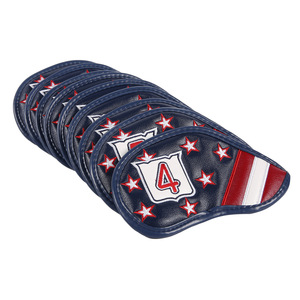 Fundas Protectoras para Palos de Golf de Diseño Atractivo en Cuero PU Azul Oscuro de Primera Calidad, Versátiles para Hombres y Mujeres - Product Image 5
