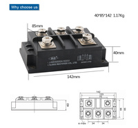 Redresseur de pont à Diode triphasé 500 a, 1600V MDS500A