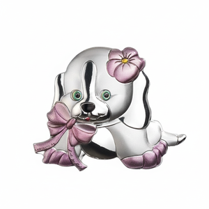 BLAZON Ciondolo e Charm Grande a Forma di Cane Rosa, Misura 63x52 - Product Image 2