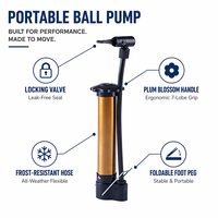 Aiju Alloy Mini Portable Air Pump 18cm for Ball Inflation-Bike Grip Soccer Football Basketball Inflator Wholesale
