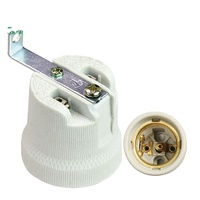 Support de lampe en porcelaine E27 Accessoires de lampe en céramique Douille d'ampoule à incandescence
