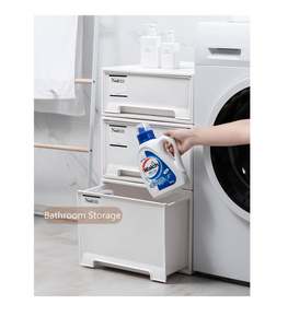 Factory Wholesale PP Plastic Transparent Clear and White Household Storage Drawer and Cabinet Storage Drawer Organizer - Product Image 6