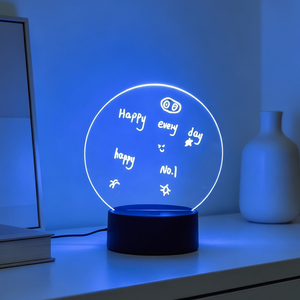 Mini LED Erasable Night <b>Light</b> with Creative Luminous White Base New Product Souvenir Gift Set <b>Battery</b> Powered Middle Sizes Lamp - Product Image 1