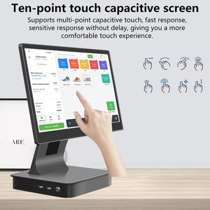 Terminal de caisse enregistreuse 15,6 pouces, machine POS, écran tactile, PC tout-en-un, imprimante intégrée, scanner, système d'exploitation Android, paiement NFC, Core I3 - Product Image 2