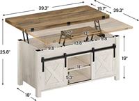 Meilleure Vente : Table Basse Relevable Multifonctionnelle Quatre-en-un avec Rangement