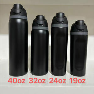 Bouteille d'eau isolée gratuite en acier inoxydable avec paille Bouteilles d'eau de sport sans BPA idéales pour les voyages Sip Owa 32oz 28oz rouge - Product Image 3