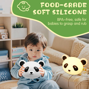 Luce Notturna LED Ricaricabile USB a 16 Colori, Simpatico Buddha in Silicone da Toccare, Senza Fili per Camera dei Bambini - Product Image 6