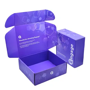 Boîtes d'expédition en carton personnalisées avec logo pour vêtements en gros, t-shirts, étiquettes privées et emballages <span class=keywords><strong>de</strong></span> diplômes - Product Image 2