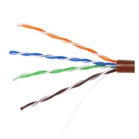 Cable Ethernet RJ45 Cat5e UTP, Conductor OFC, Revestimiento LSZH/PVC, Longitud 100/305m
