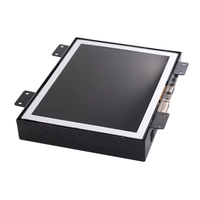 Moniteur à écran ips à cadre ouvert de 8 pouces avec interface VGA DVI HD DC 12V écran LED boîtier en métal moniteur à écran tactile