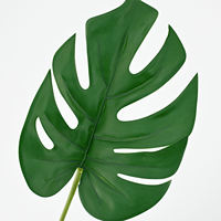 Feuille artificielle Monstera en promotion, grande taille 56 cm, en forme de carapace de tortue, en PE, pour la décoration de la maison, de mariages et de fêtes