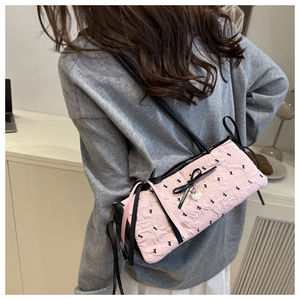 Nouveauté 2026 : Sac à main et sac à bandoulière polyvalent pour femme au design de niche avec nœud décoratif - Product Image 3