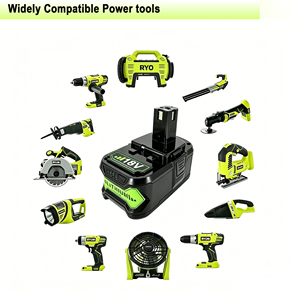 Batteria Ricaricabile 40V di Ricambio per Soffiatore Senza Fili per Foglie, Neve e Polvere, Attrezzi Elettrici per Giardinaggio - Product Image 2