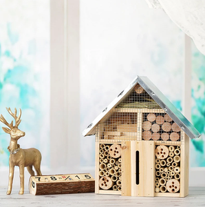 Moderna Casa para Insectos de Madera con Diseño de Panal, Desmontable y Móvil, Se Puede Colgar, Nidos Decorativos - Product Image 5