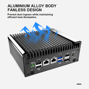 Mini <span class=keywords><strong>PC</strong></span> Industrial sin Ventilador con Linux/Win10 Integrado, Doble LAN, DIN, 4G LTE, SIM, WiFi, Puerto RS232/RS485 <span class=keywords><strong>para</strong></span> la Industria Ferroviaria - Product Image 3