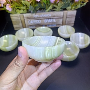 Bol de jade <span class=keywords><strong>afghan</strong></span> en pierre de guérison naturelle de haute qualité pour la collecte ou la méditation - Product Image 4