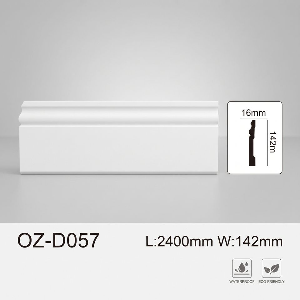 Interior Wall Polyurethane Baseboard Molding Decorative PU Skirting for ...