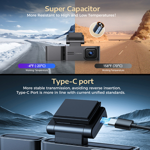 Camera hành trình ô tô LINGDU C34 màn hình 3.18 inch 4K 3 kênh GPS Wifi 5G, hộp đen xe hơi với chức năng ghi hình lái xe - Product Image 6