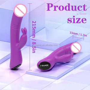 Vibratore Rabbit <span class=keywords><strong>Sexy</strong></span> per Donne, Massaggiatore Clitorideo e del Punto G, Giocattolo Sessuale per il Corpo e il Seno, Vibratore Clitorideo, Masturbatore - Product Image 2