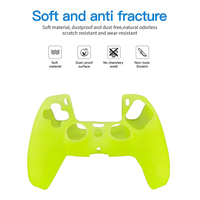 Housse en silicone souple ultra-fine multicolores antidérapante avec texture ergonomique cloutée et protection antichoc pour PS5 Dualsense