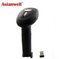 Lecteur de codes-barres sans fil portable USB RS232, code QR, longue portée