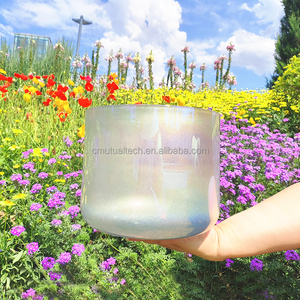 ขันคริสตัลควอตซ์ใสสำหรับทำสมาธิบำบัดด้วยเสียง  พร้อมสีสันแห่งจักรวาล - Product Image 4