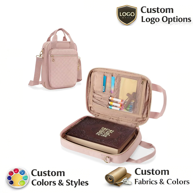 Wholesale Quilted Bible Book Cover Church Bag Carrying Case Bible Cover Case for Women Men