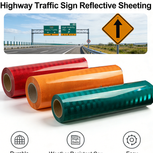 Film de signalisation routière prismatique haute intensité, <span class=keywords><strong>anti</strong></span>-âge, <span class=keywords><strong>anti</strong></span>-ultraviolet, imperméable, très vendu - Product Image 1