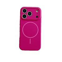 Coque de téléphone de luxe en silicone liquide avec fixation magnétique fine pour iPhone 17 Pro Max 16 – Étui magnétique antichoc