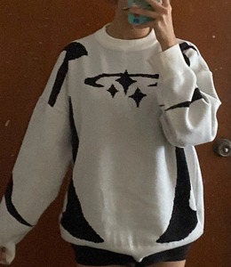 Custom LOGO OEM&amp;ODM Men's <strong>Sweater</strong> Pullover Jacquard Letter Jumper Knitwear Winter Crew Neck Loose Oversized <strong>Knitted</strong> <strong>Sweater</strong> Men - Product Image 5