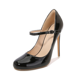 Sh10486a zapatos de cuero Vintage para mujer 12cm mujer Mary Jane Sandali Tacchi 46 - Product Image 3