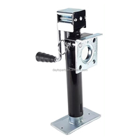 Support de levage robuste pour stabilisateur de caravane et remorque de bateau, capacité 1200 lb 2000 lb, avec roue en caoutchouc, roue de jockey pour remorque