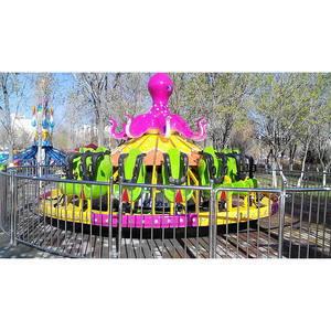 Suministro Directo de Fábrica China: Atracción de Parque de Diversiones Giratoria de Acero para Interiores y Exteriores, Manege Octopus Turntable Rides con Certificación CE - Product Image 2
