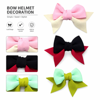 Casque pour enfants FUJIA tendance avec contraste de couleurs, accessoire nœud auto-adhésif amovible pour casques de vélo et de trottinette pour filles