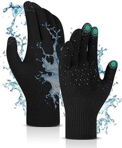 Gants tricotés imperméables, chauds et respirants pour le ski d'hiver, compatibles écran tactile, anti-gel et anti-fuite pour le cyclisme et les activités de plein air - Product Image 1