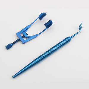 Ensemble complet <span class=keywords><strong>d</strong></span>'instruments chirurgicaux SMILE : Pinces à lentilles ophtalmiques et élévateur de volet corneen pour la chirurgie ophtalmique - Product Image 3