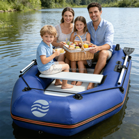 Bateau pneumatique de sauvetage d'urgence pliable et épaissi, monoplace, électrique, sportif, rigide, en PVC, léger et durable