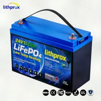 Batterie au lithium industrielle 24V 100AH, pack de batteries LiFePO4, cellule de batterie à haute densité énergétique pour chariot élévateur intérieur, CE RoHS FCC OEM ODM