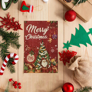Serviettes jetables Robana 3 plis en pâte <span class=keywords><strong>de</strong></span> bois vierge écologiques avec motif d'arbre <span class=keywords><strong>de</strong></span> Noël imprimé flexo personnalisé pour les fêtes - Product Image 6