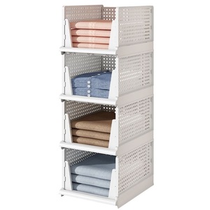 QX-Z03 Design Thickened Foldable Plastic Wardrobe <strong>Storage</strong> Cabinet with Drawers <strong>for</strong> Home Clothing Organization Sorting <strong>Baskets</strong> - Product Image 5