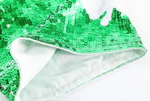 Robe ajustée sportive personnalisée en gros, à sequins, col rond, en polyester tricoté, imprimé numérique, respirante, motif lettres, pour l'été - Product Image 4
