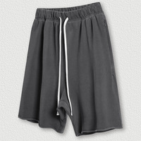 YKH Fabricación de buena calidad Ropa de verano Pantalones cortos de gran tamaño Pantalones cortos en blanco de peso pesado Pantalones cortos de verano para hombres con logotipo personalizado