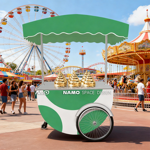 Di động đường phố thực phẩm đứng điện thoại di động thị trường gian hàng giỏ hàng ngoài trời Snack hiển thị giá kinh doanh kim loại cửa hàng với bánh xe kẹo bán kiosk - Product Image 6